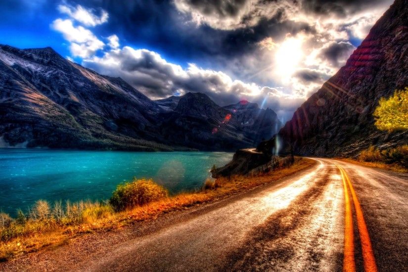 ... road, beautiful, scenery, nature - WallpapersPics ...