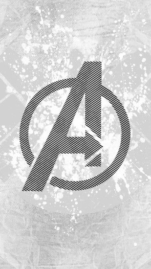 avengers logo art hero white iPhone 7 wallpaper