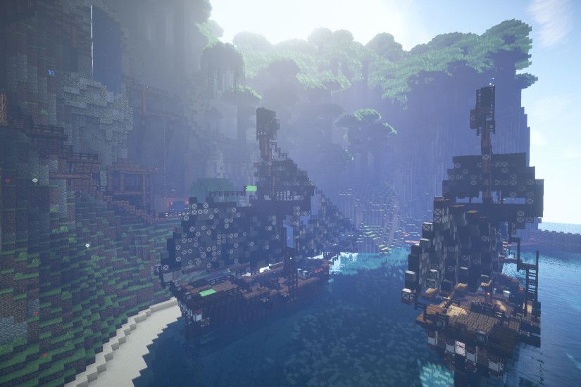 Minecraft Pirates of The Caribbean Wallpaper