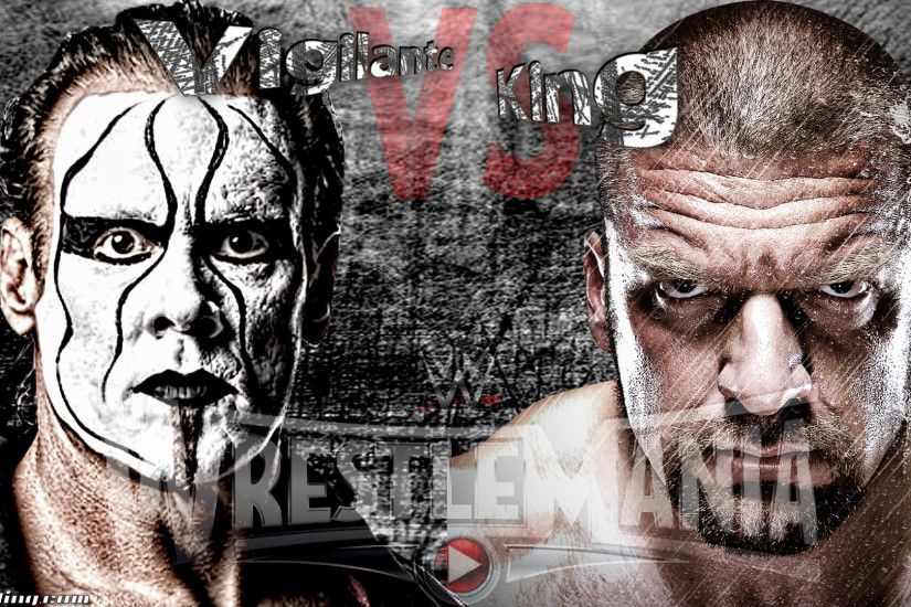 Sting vs Triple H - Vigilante vs King Wallpaper
