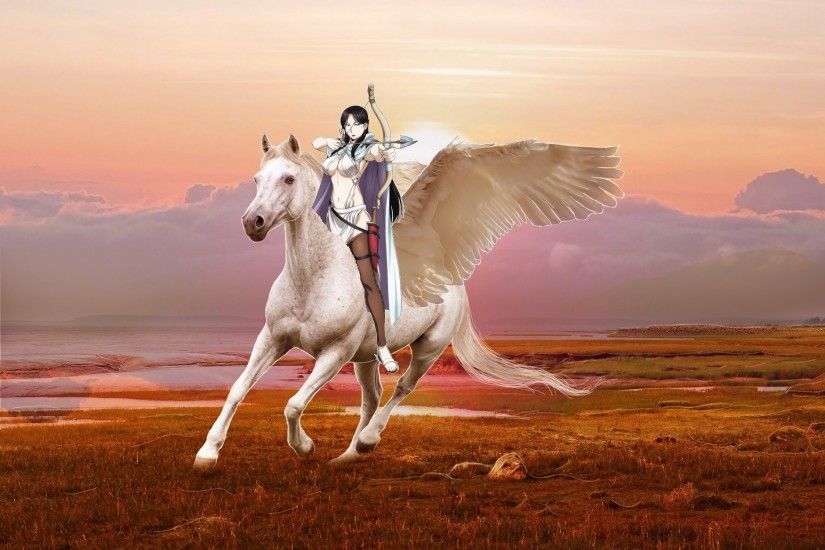 Arslan Senki images Farangis rides on her Beautiful Pegasus HD wallpaper  and background photos
