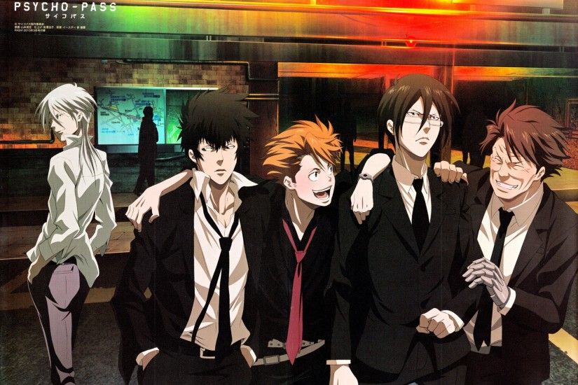 The main characters of the anime Psycho-Pass wallpaper