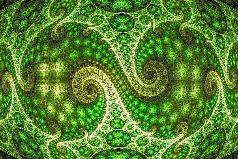 Preview wallpaper optical illusion, zoom, background, green, patterns  2048x2048