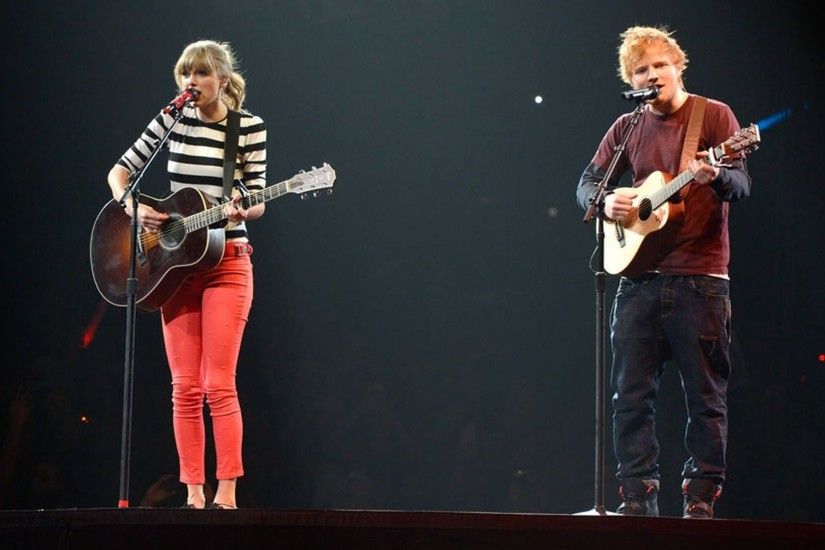 Ed Sheeran and Taylor Swift Desktop Wallpaper