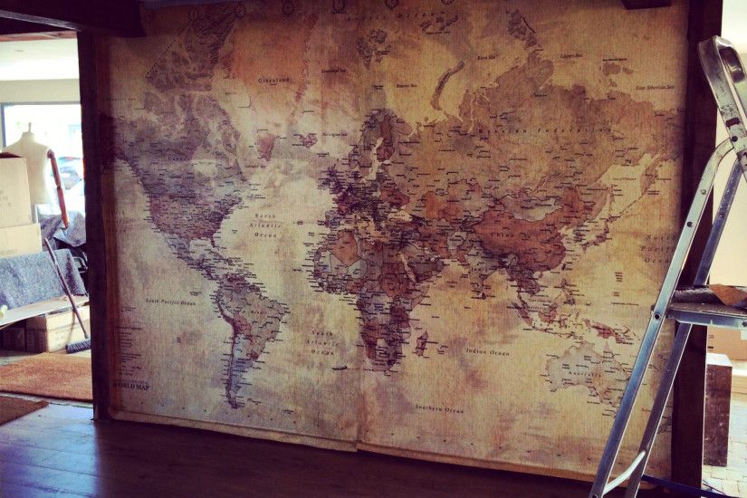 Old world map --- thinking of this for my right upper arm sleeve -