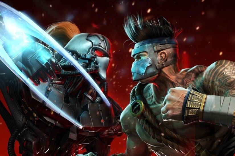 Preview wallpaper killer instinct, fulgore, fighters, battle, characters,  cyborg, fight
