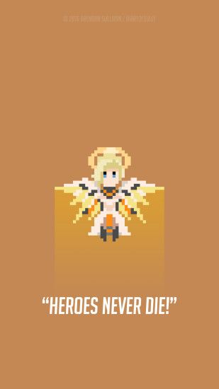 artofsully 21 0 Mercy - 'Overwatch' Pixel Phone Wallpaper by artofsully
