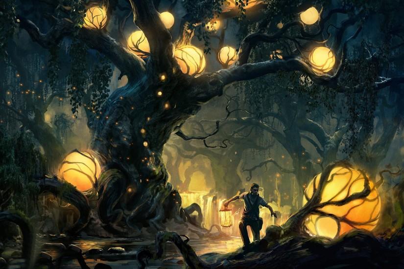 Enchanted Forest Wallpapers HD background desktop Wide