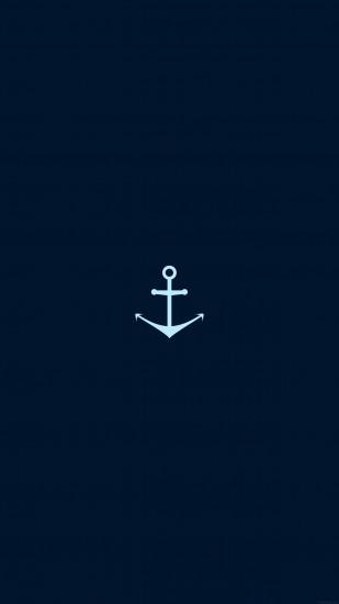 Minimal Blue Sea Anchor iPhone 6 Plus