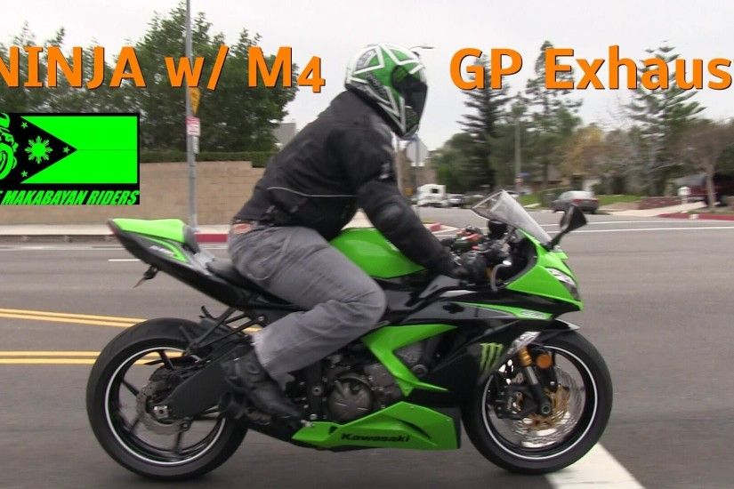 2013 Kawasaki NINJA 636 ZX6R M4 GP Style Exhaust Street Ride by Mola  Session 1 of 2 - YouTube
