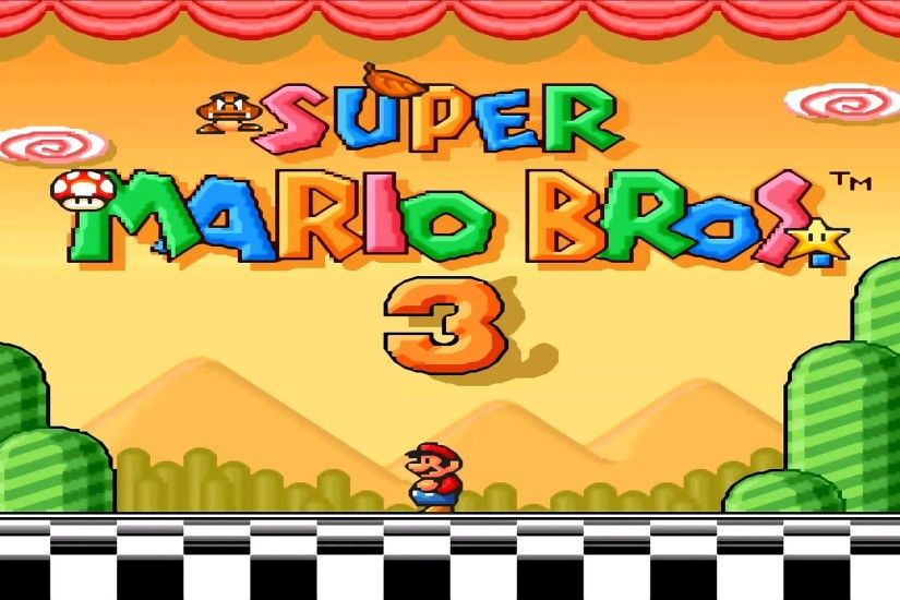 Super Mario Bros. 3 HD [ Intro Title Screen & In Game ]