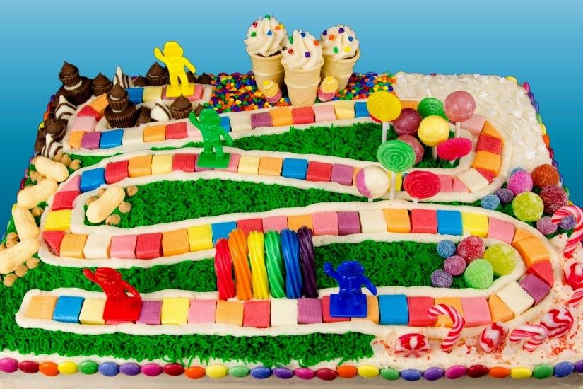 Finest Candyland Birthday Cake Layout