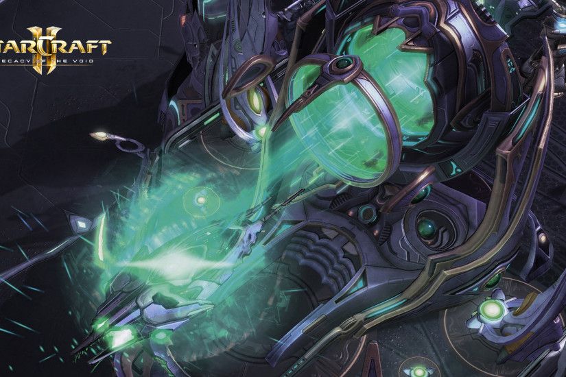 Spaceship launch in StarCraft II: Legacy of the Void wallpaper