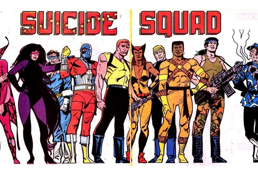 Suicide Squad Comic Style Mega Poster/Wallpaper