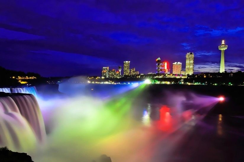 Niagara Falls Night View (67 Wallpapers)