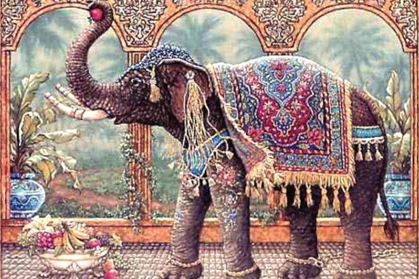 Elephant Art Wallpaper