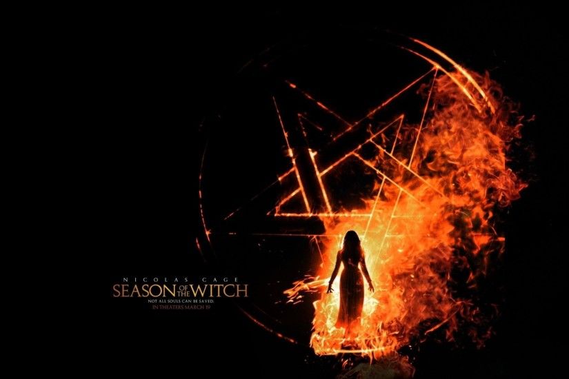 Movie - Season Of The Witch Fire Pentagram Wallpaper