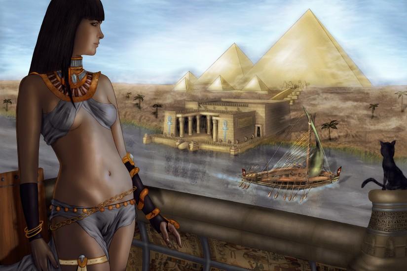 Egyptian girl at the Nile