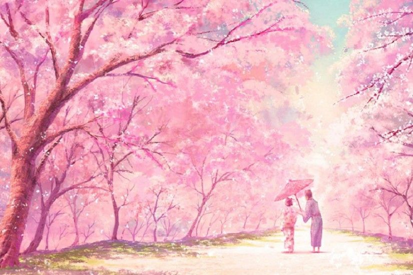 Cute Pink Anime HD desktop wallpaper Widescreen High
