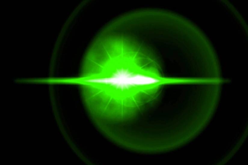 Lens Flare Green Black Background 2 ANIMATION FREE FOOTAGE HD