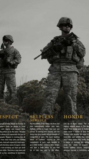 Wallpaper iphone army - Us Army Core Values Wallpaper