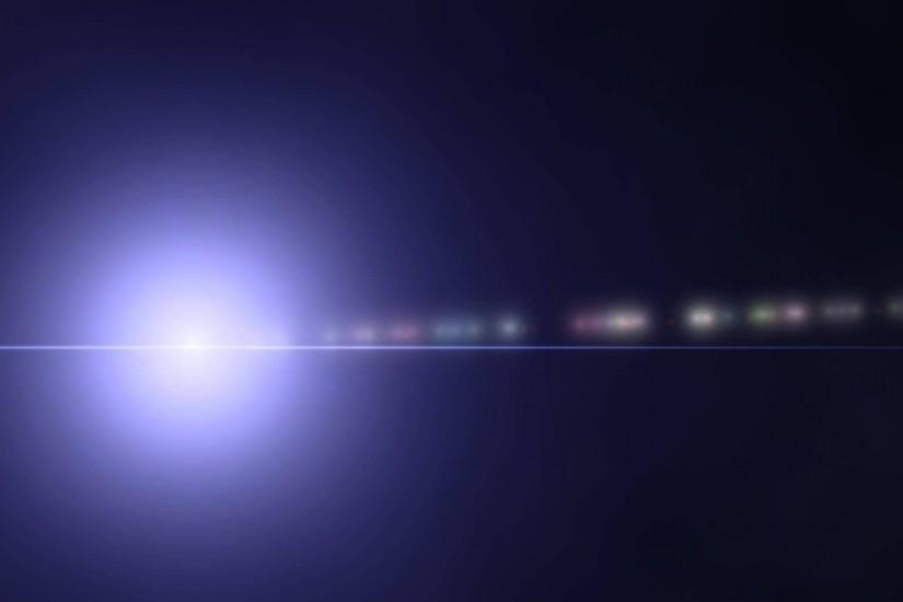 Lens Flare ANIMATION FREE FOOTAGE HD Blue Black Background