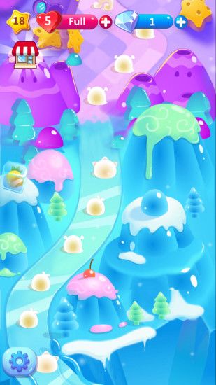 #Candy land sweet #background for #game by TopVectors on Creative Market |  Game UI Kit | Pinterest | Candy land