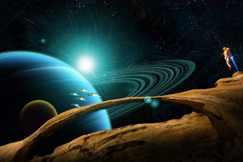 Sci Fi - Planetary Ring Wallpaper