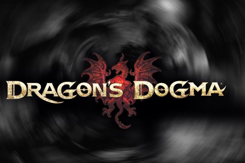 1920x1080 Wallpaper dragons dogma, name, font, dragon, background