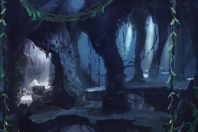 Znalezione obrazy dla zapytania cave background video game