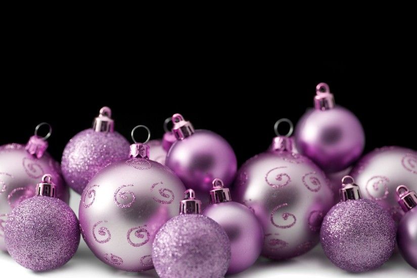 Wallpapers For > Pink Christmas Ornaments Wallpaper