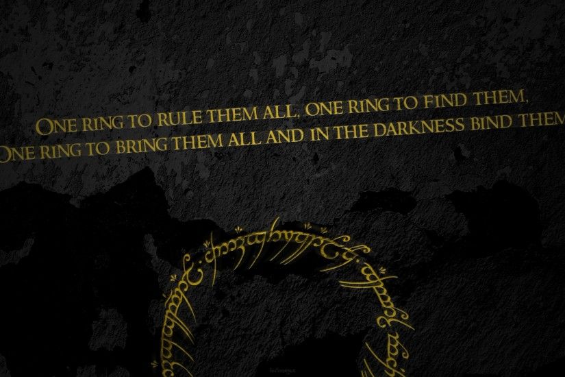 The Lord Of The Rings, Quote, Typography, Dark Background Wallpapers HD /  Desktop and Mobile Backgrounds