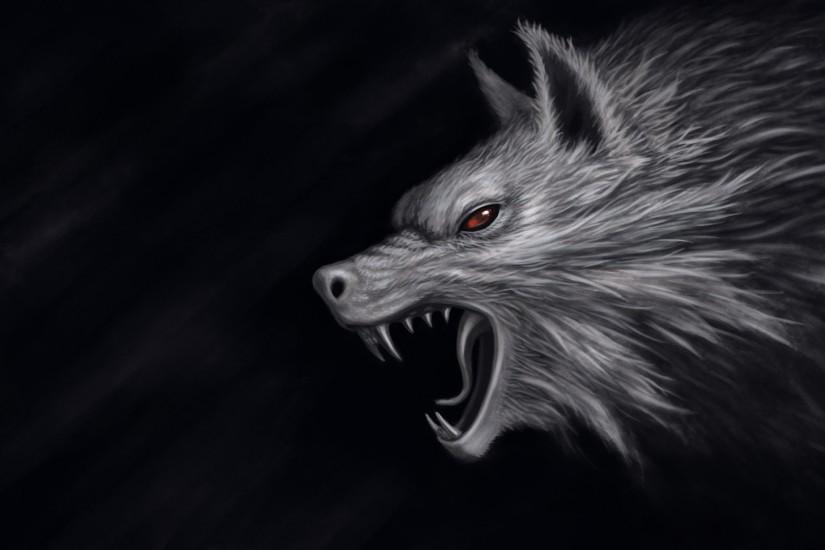 Monsters Wolves Head Fantasy wolf dark wallpaper background