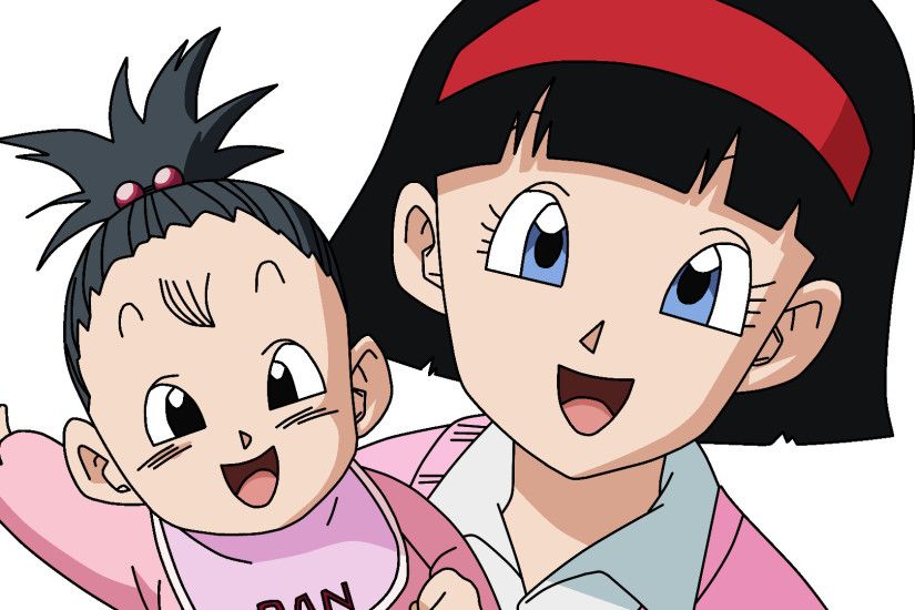 ... Dragonball Pan and Videl Lineart Farbig by WallpaperZero