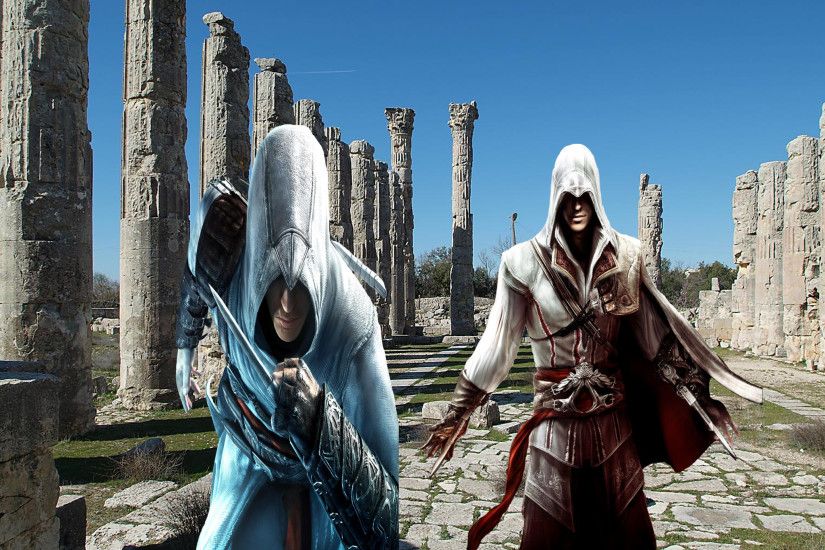 Ezio and Altair Wallpaper by SupremeAssassin Ezio and Altair Wallpaper by  SupremeAssassin