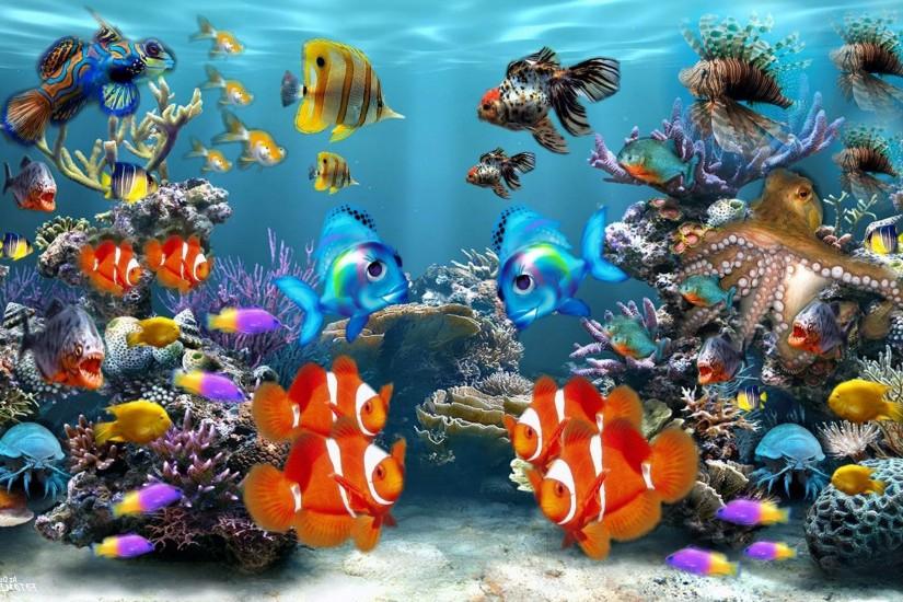 Ocean Fish Background. Â«Â«