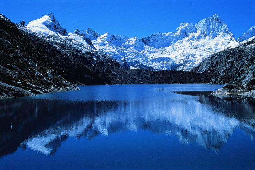 Blue lake in Peru