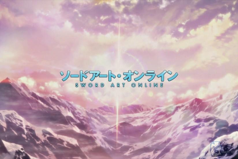 Sword Art Online, Logo, Landscape, Anime, Mountain Wallpaper HD