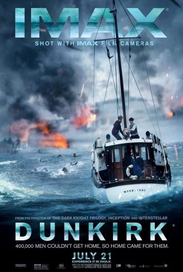 A brand-new IMAX poster for Christopher Nolan's “Dunkirk” has been  released! The film, which stars Fionn Whitehead, Tom Hardy, Mark Rylan.
