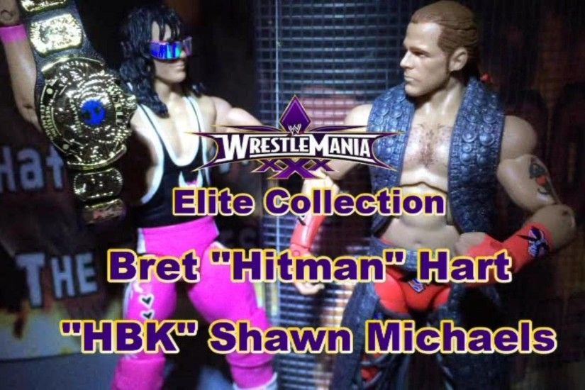 BRET HART VS SHAWN MICHAELS WWE Elite Flashback Action Figure Reviews -  YouTube