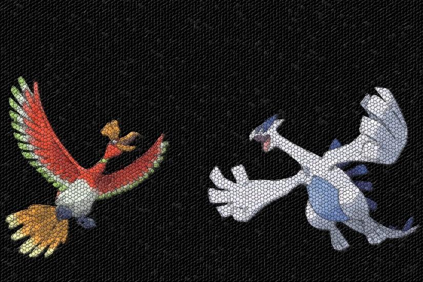Pokemon mosaic Lugia Ho-oh wallpaper | 1920x1200 | 339966 | WallpaperUP