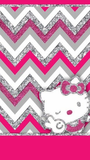 Free Pink and Silver Glitter wallpaper pack including minnie mouse and hello  kitty. Available for
