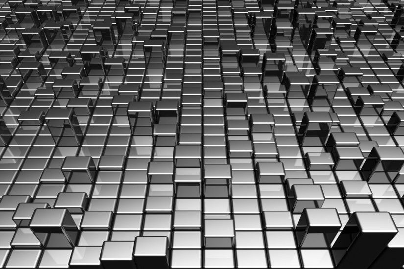 Metallic gray cubes wallpaper 2560x1600 jpg