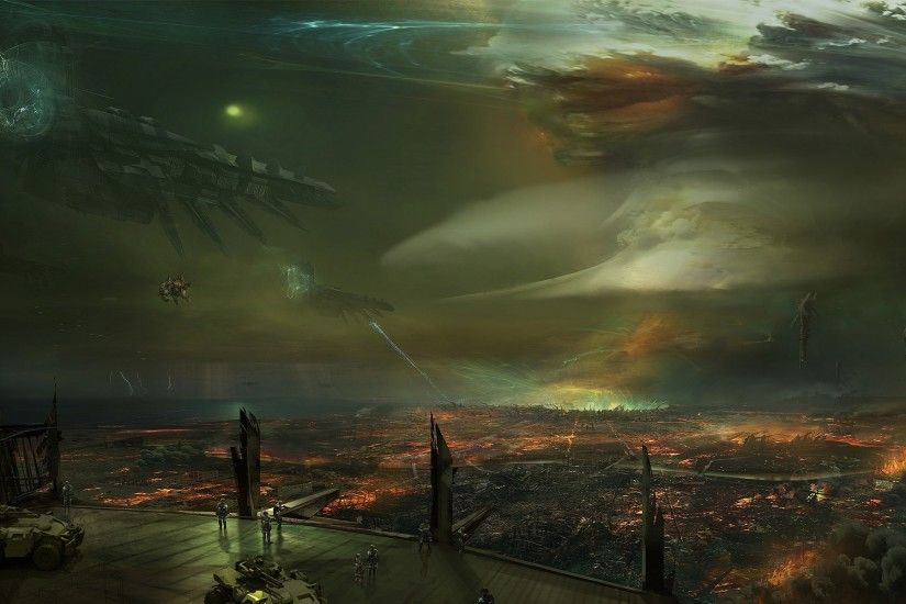 Apocalypse Chaos Death Destruction Fantasy Futuristic Killzone Nuclear  Explosions Science Fiction Spaceships Wars