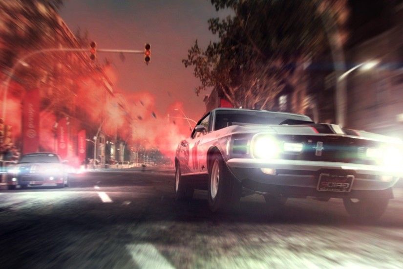 Ford Mustang Grid 2 Race Cars Motion Blur Video Games