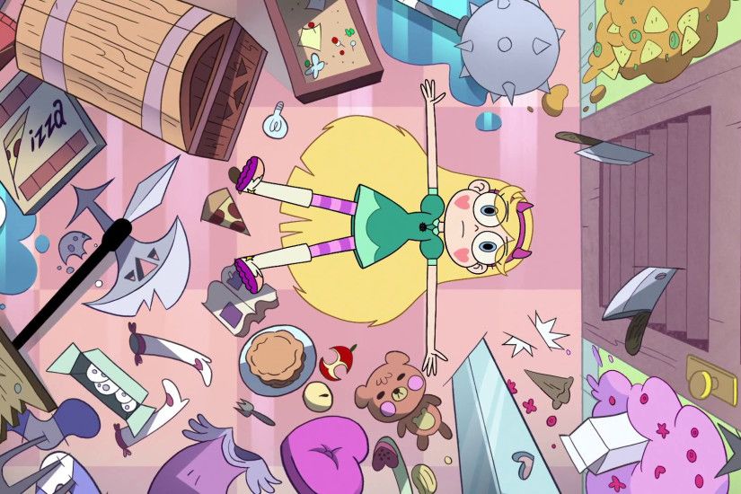 S2E1 Star on the floor surrounded by mess.png