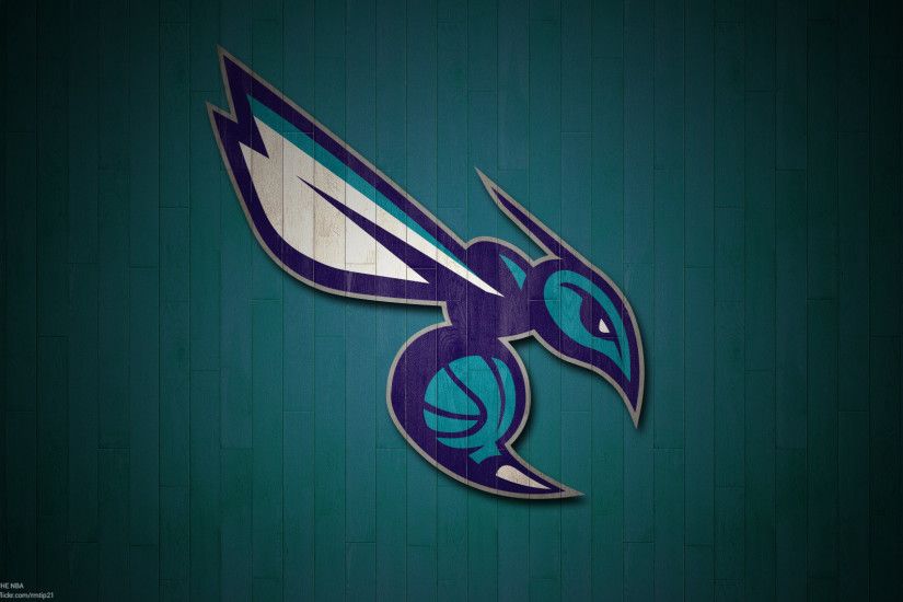 NBA 2017 Charlotte Hornets hardwood logo desktop wallpaper