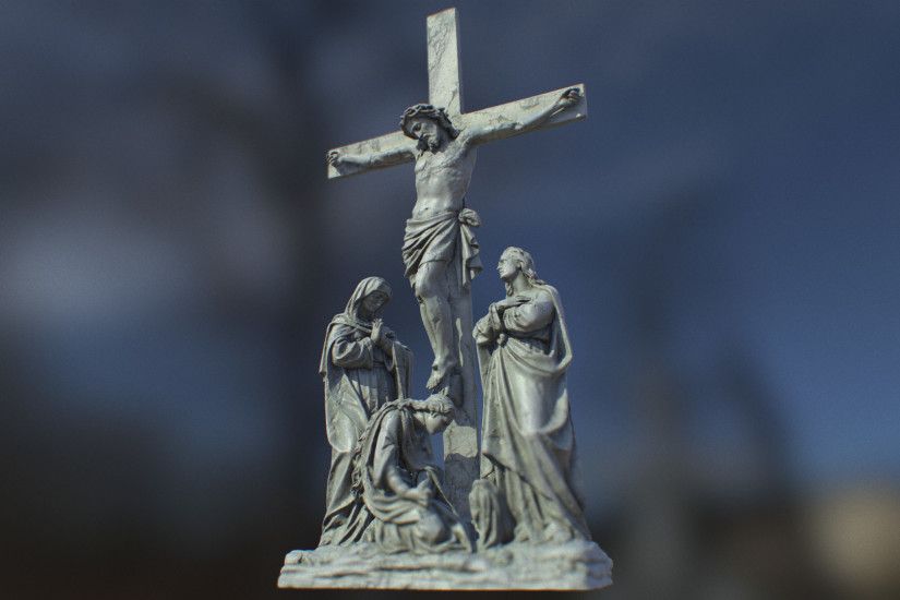 Crucifixion - Remeshed and textured 3d scan