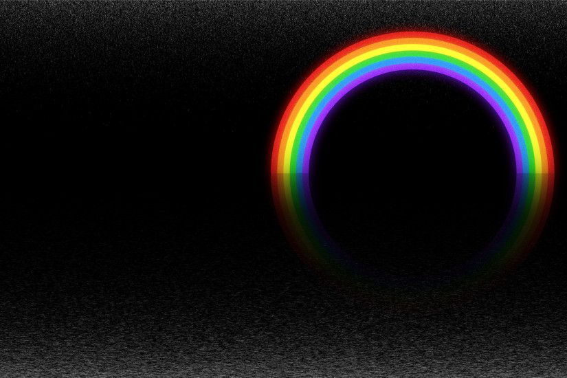 Rainbow Black Background wallpaper