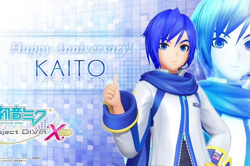 As always, SEGA celebrates Crypton VOCALOID birthdays with some sweet  wallpapers. There are two wallpapers available, both featuring KAITO V3  modules.